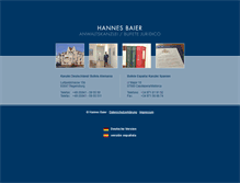 Tablet Screenshot of hannesbaier.com